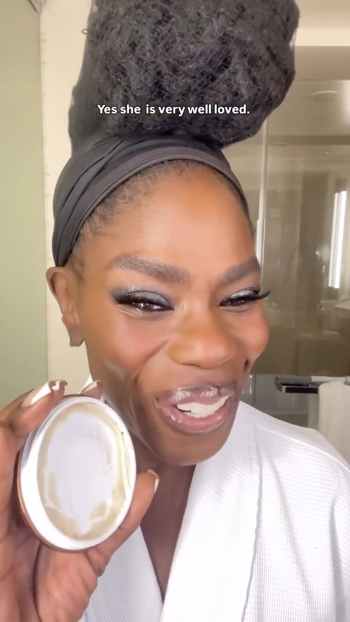 Instagram post by @danessa_myricks for Danessa Myricks Beauty. Caption reads: My favorite pro-tip when using Balm Powder is to....