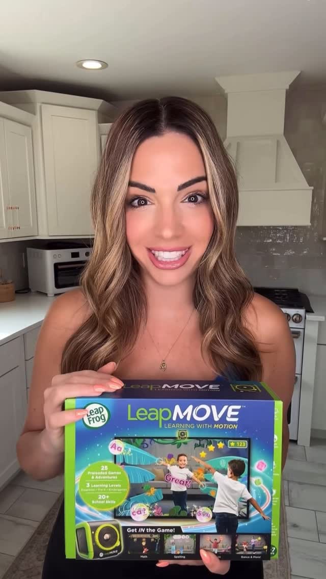 Instagram post by @momlifewithlaura for Leapfrog. Caption reads: If you want your child to stay active and learn at....