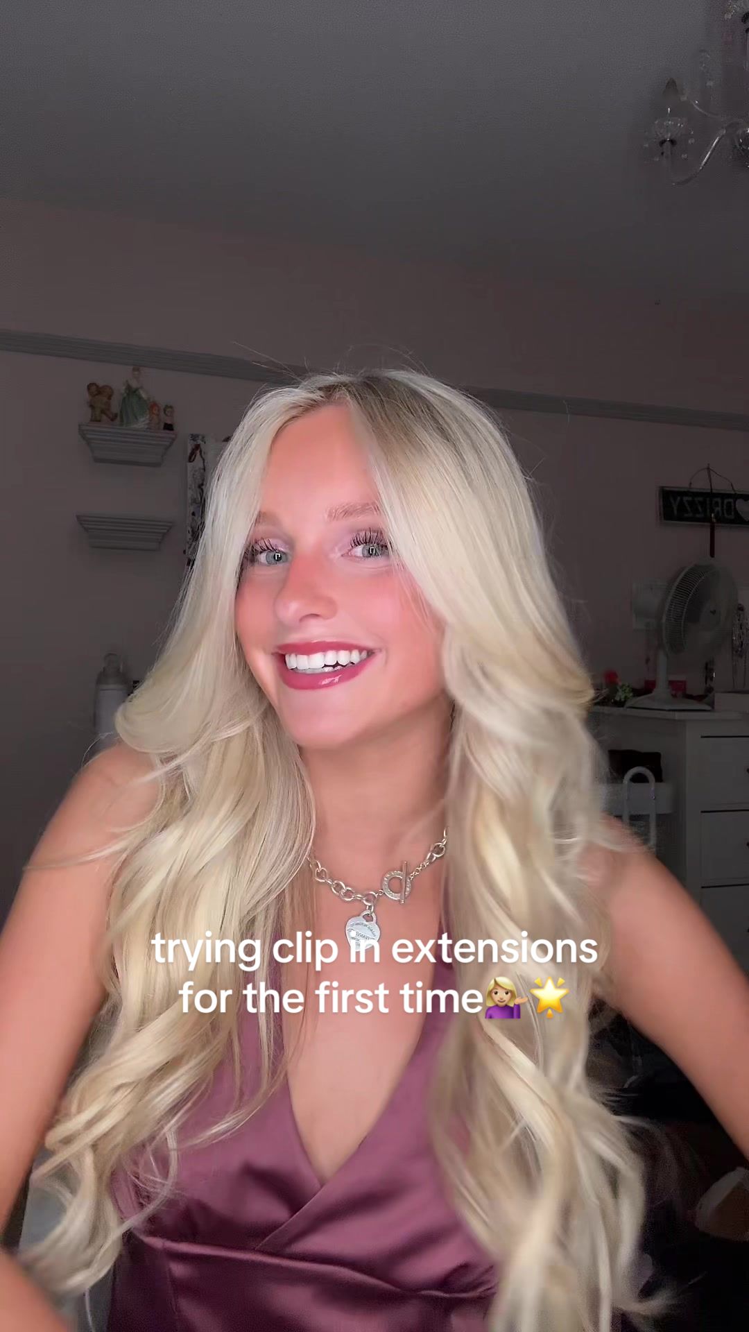 TikTok post by @sarahmcnaughton_ for Endaring Hair. Caption reads: [...] first time💁🏼‍♀️🌟 from the best @Endaring....