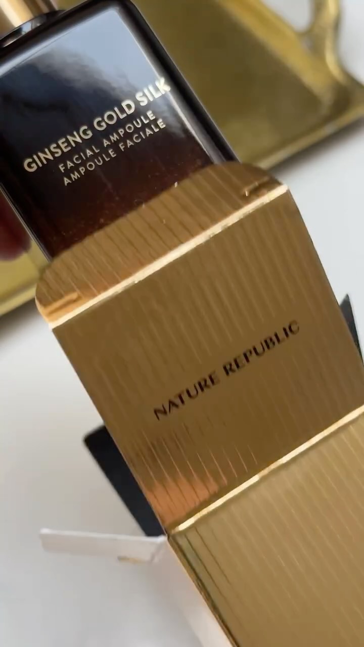 Instagram post by @julia.demchuck for Nature Republic. Caption reads: Just added a new treasure to my skincare routine....