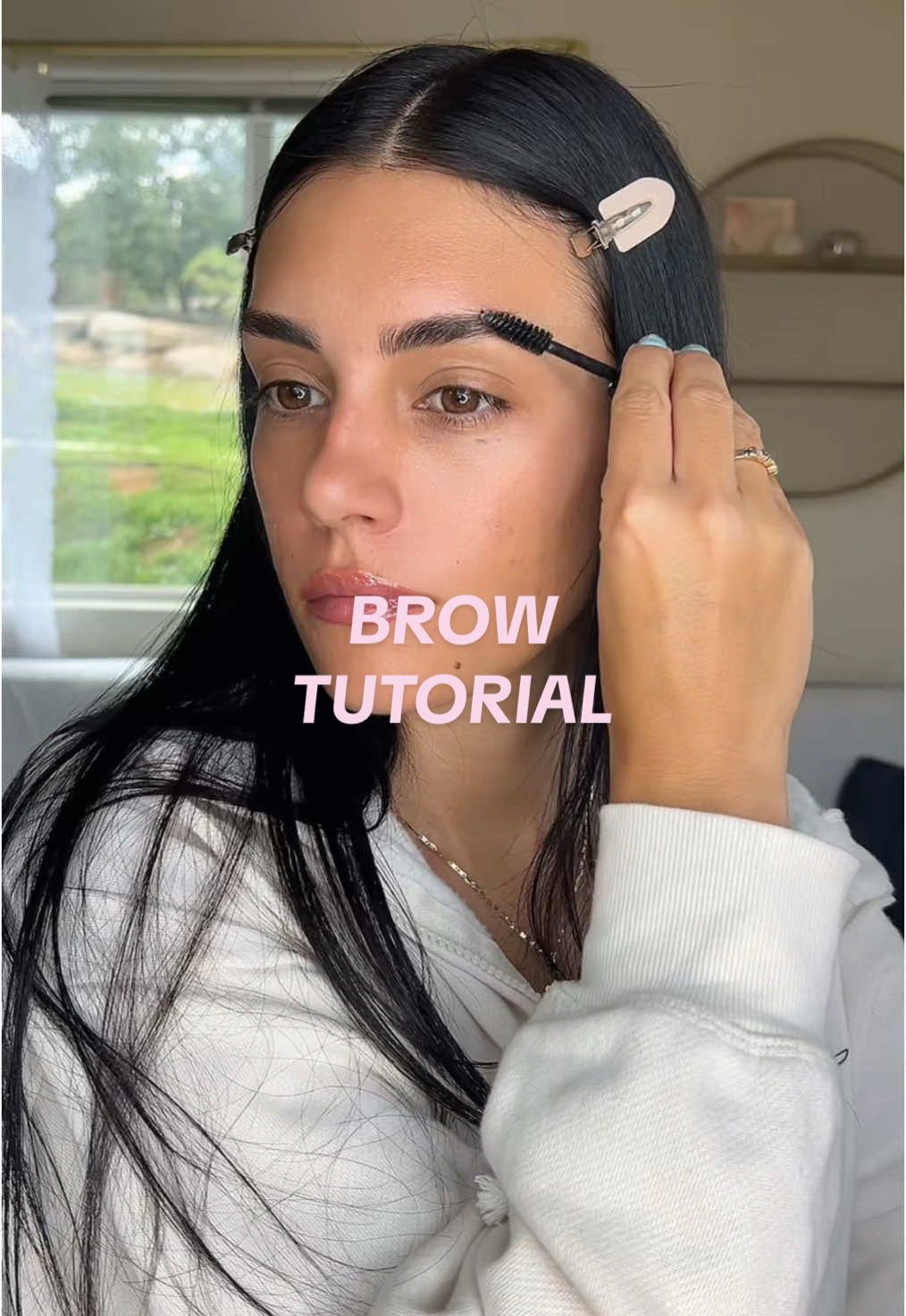 TikTok post by @honeygirlmua for COVERGIRL. Caption reads: [...] brows but better tutorial ✨ @COVERGIRL nano....