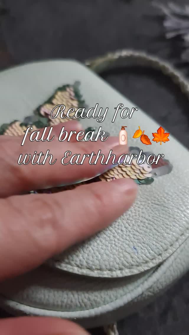 Instagram post by @ciocirlan_gabriela for Brandbassador. Caption reads: Ready for fall break with @earthharbor 

You can....