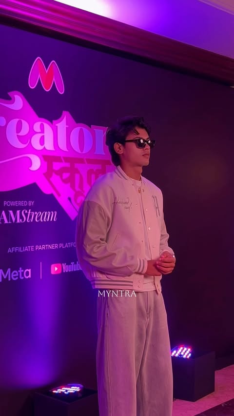 Instagram post by @__chitranjan__ for Myntra. Caption reads: A night with @myntra ✨ . . . .....
