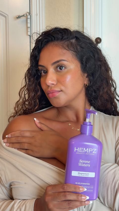 Instagram post by @makaylamclovin for Hempz. Caption reads: Mama needs a few minutes post shower with....