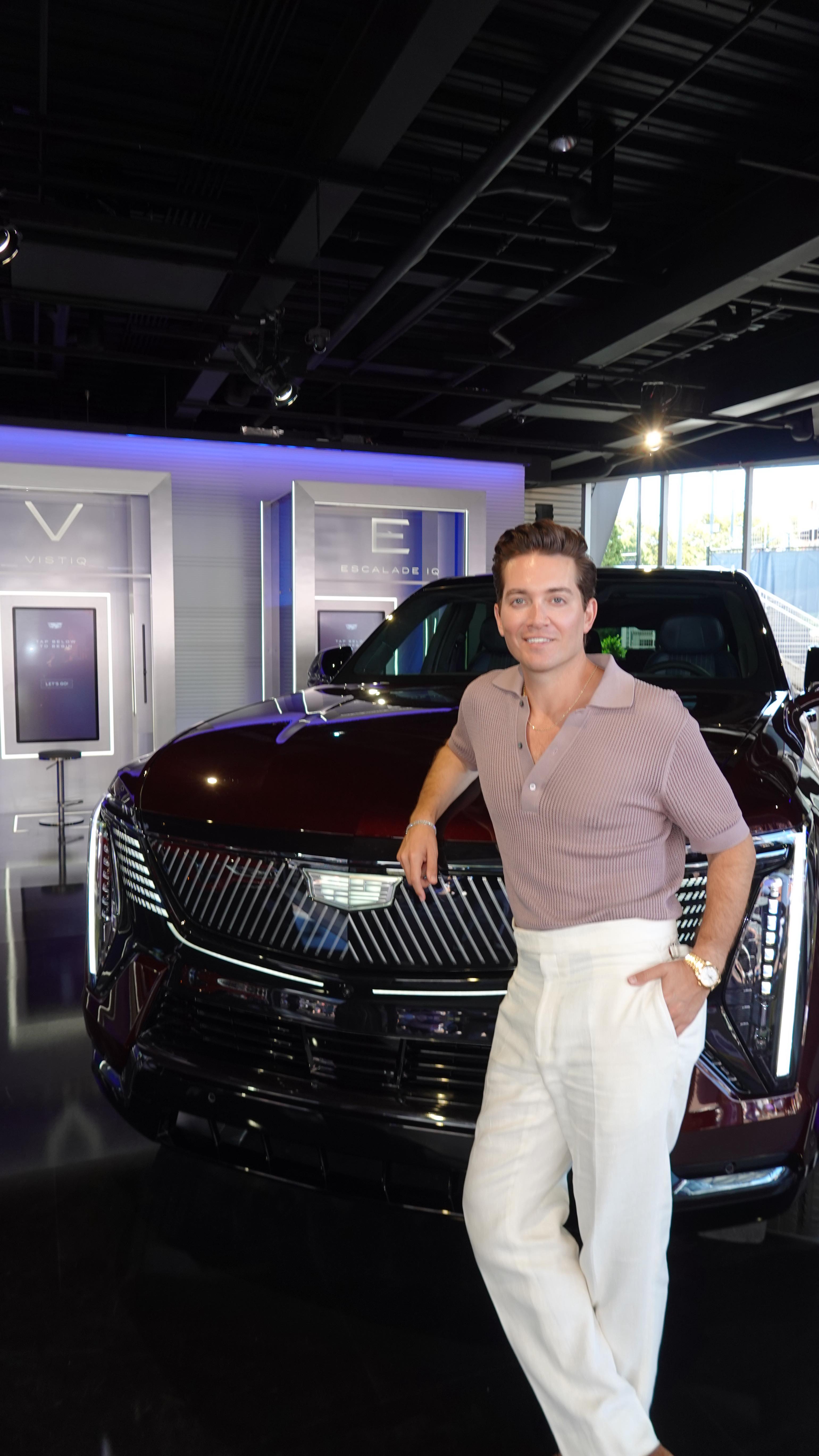 Instagram post by @ericgoldie for Cadillac. Caption reads: @cadillac will have you always feeling like you’ve....