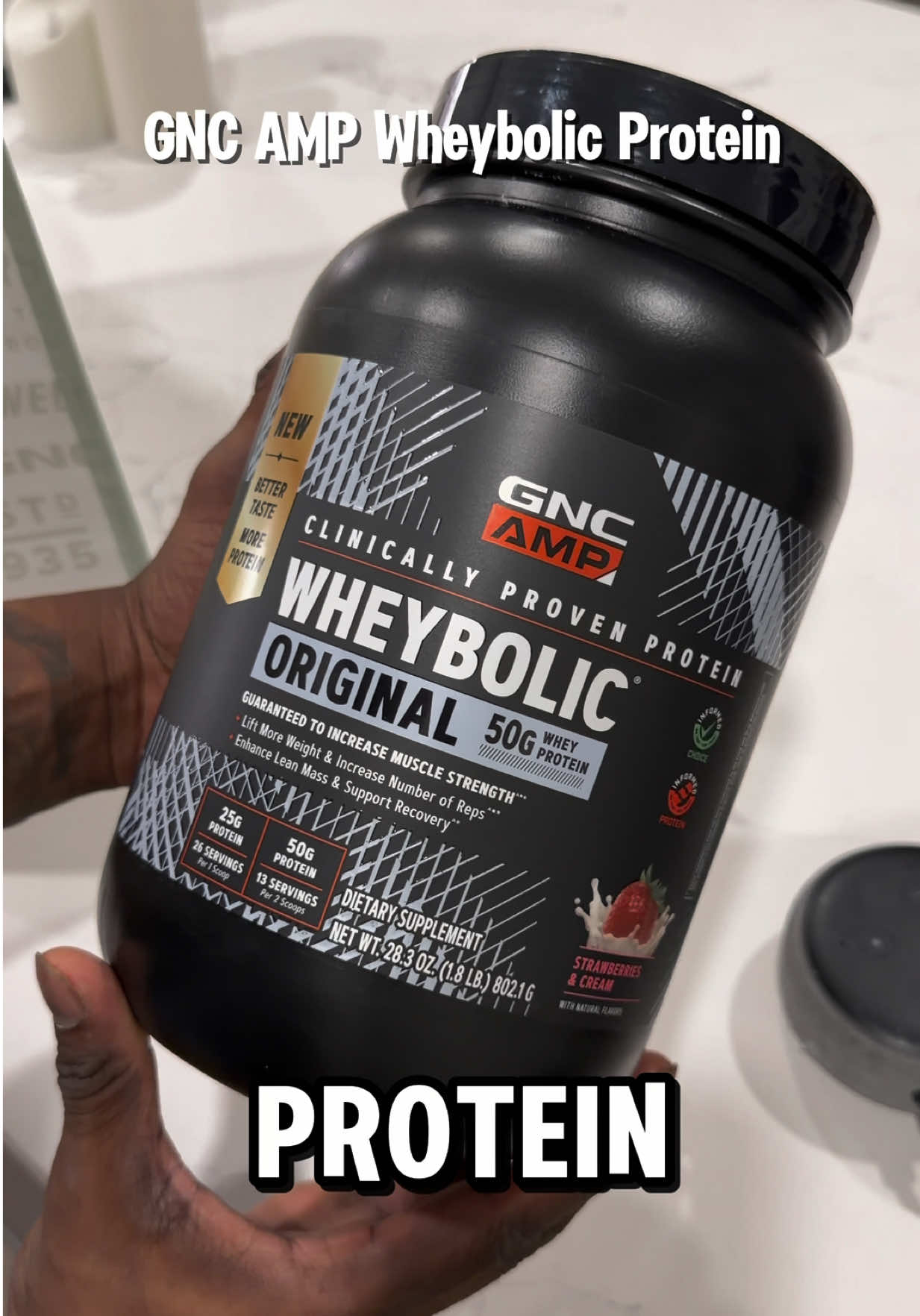 TikTok post by @globalroze for GNC. Caption reads: l’ve been loving that GNC is basically a one stop....