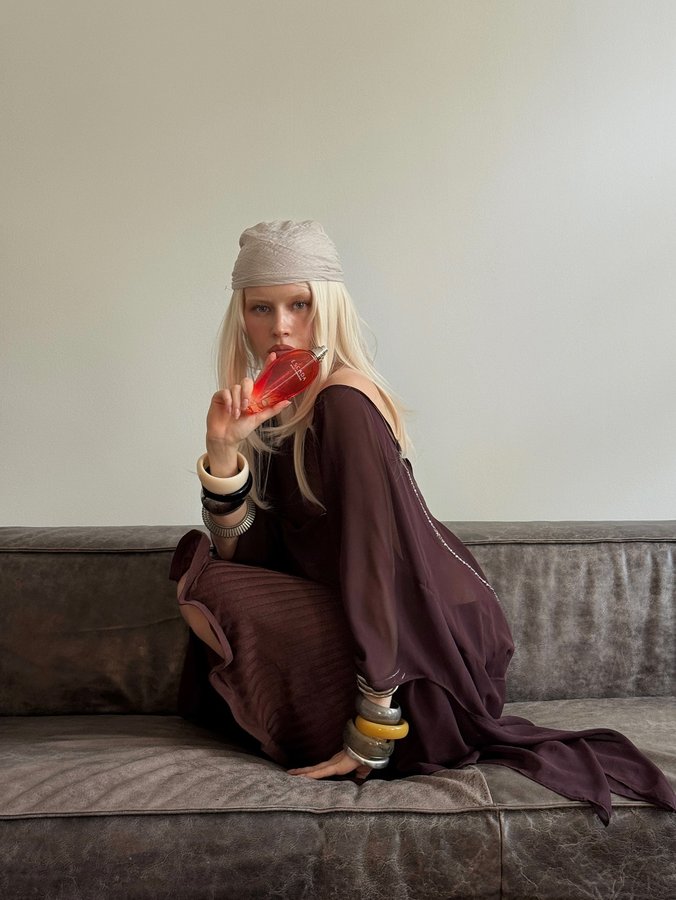 Instagram post by @girlcalledluca for Escada Fragrances. Caption reads: [...] my dream summer together with....