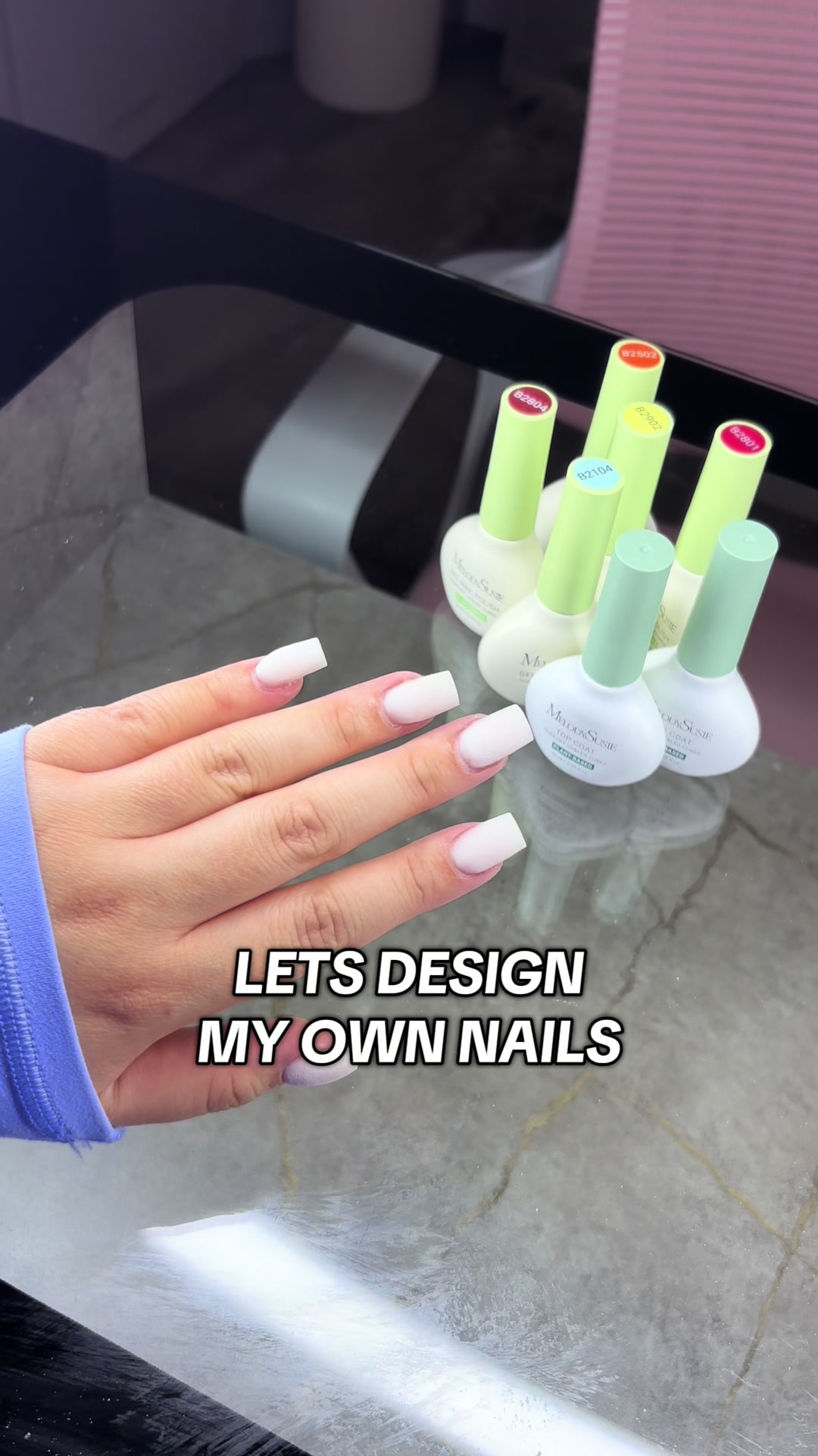 TikTok post by @prettyndivinebeauty for MelodySusie. Caption reads: something quick, easy & cutesy🧚 #nailtok....