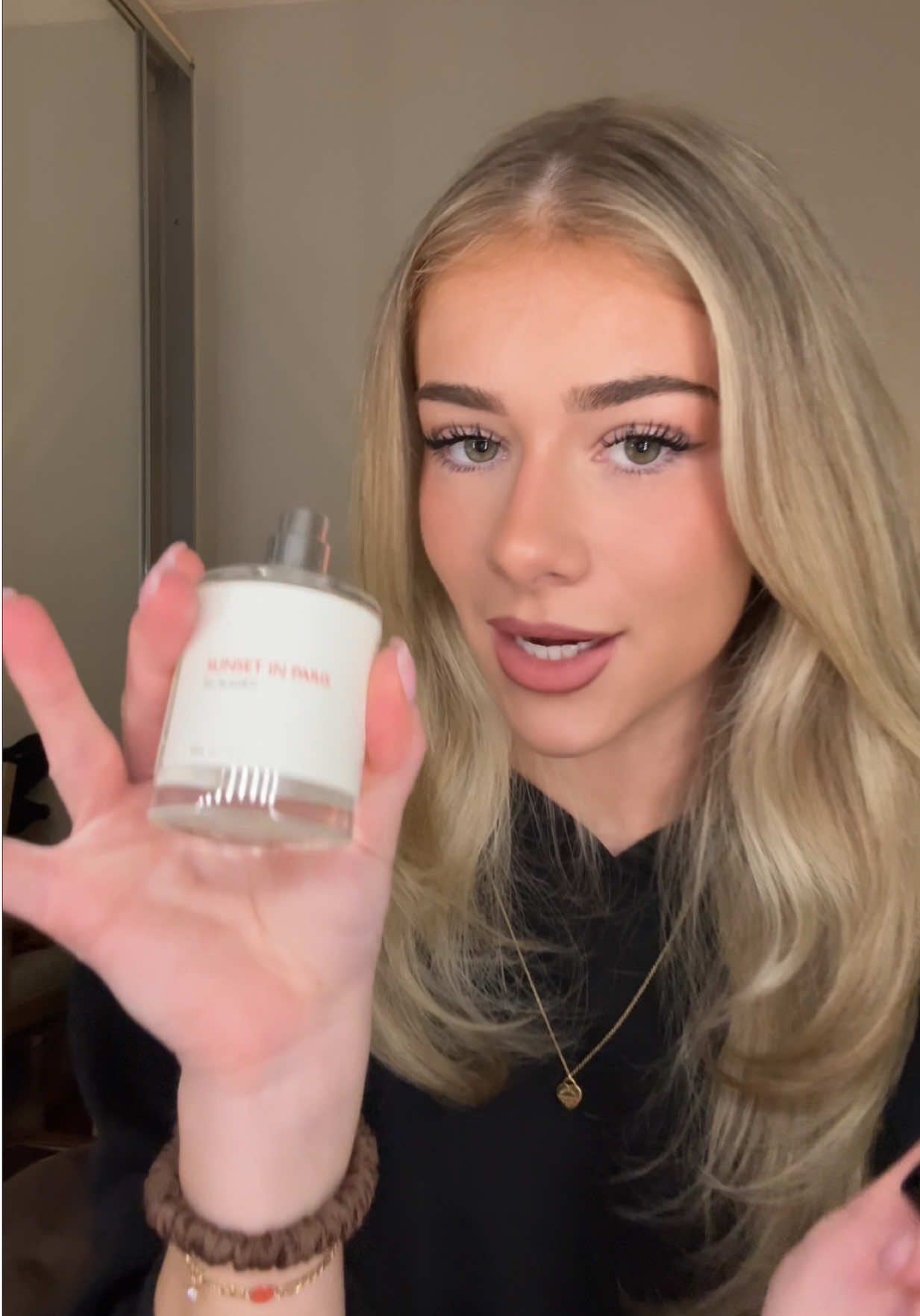 TikTok post by @makinleaa for Aerre Perfumes. Caption reads: it you're after a new perfume @Àerre Perfumes has....