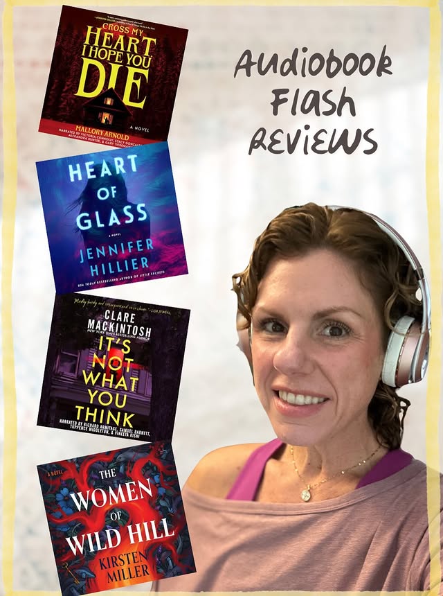 Instagram post by @jens_toweringtbr for Macmillan Audio. Caption reads: 🎧Audiobook Flash Reviews🎧 [thank you to....
