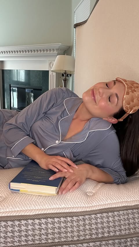 Instagram post by @olivialstacey for Leesa. Caption reads: Want to feel more rested? Trust me, @leesasleep....