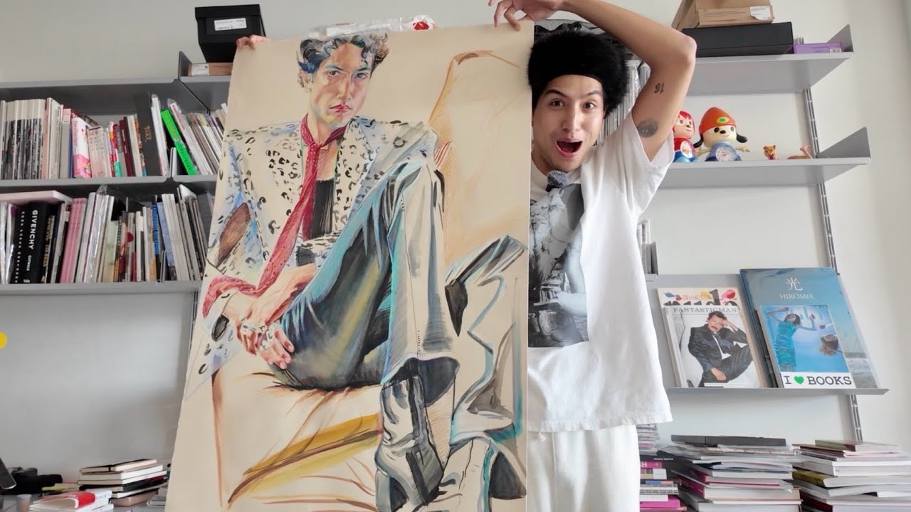 YouTube post by @mmkemio for Qoo10. Caption reads: A week's Vlog of looking around in New York as I'm....