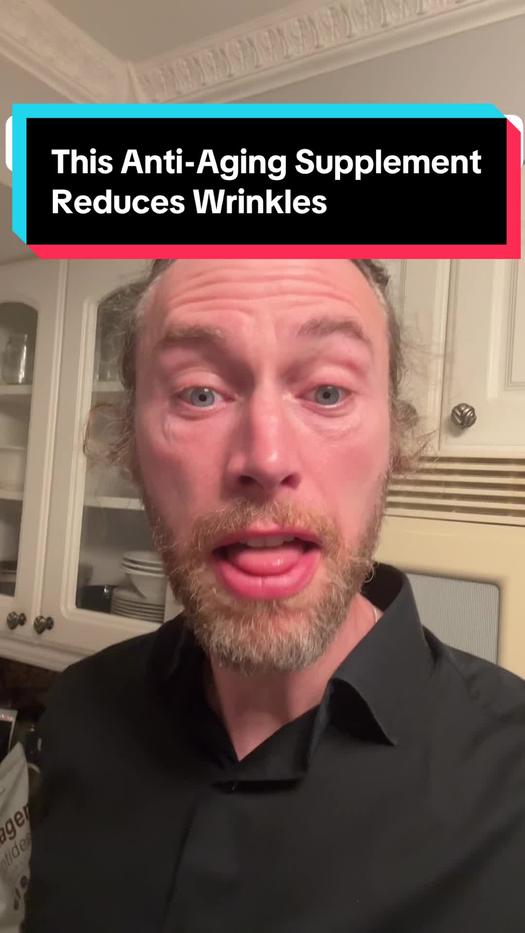 TikTok post by @robertwblove for Micro Ingredients. Caption reads: This anti-aging supplement reduces wrinkles.....