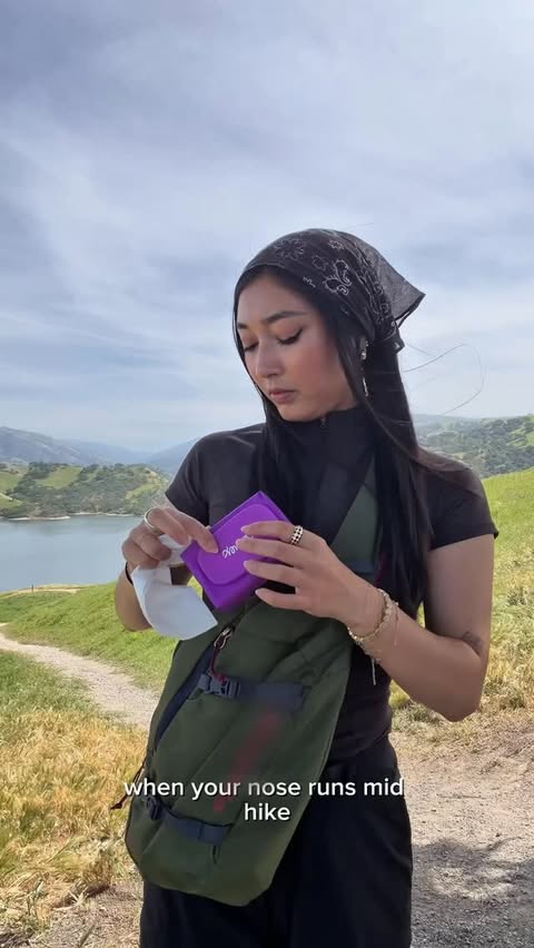 Instagram post by @myarosemiller_ for Kleenex. Caption reads: [...] stop you from getting outside! @kleenex Snap....