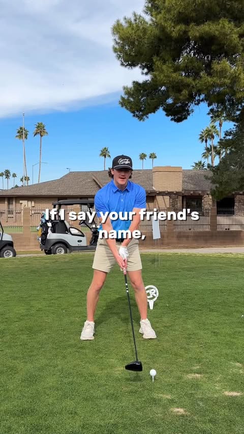 Instagram post by @hammy.golf for Sunday Swagger. Caption reads: Who's getting a free @sundayswagger polo?👀 #golf....