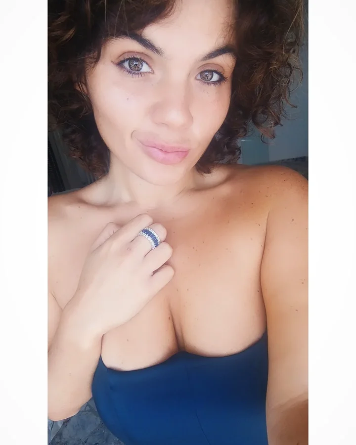 Instagram post by @rosangela__colucci for MSBLUE. Caption reads: Ring and necklace @msblueofficial 🩷💙

✨ 100% of....