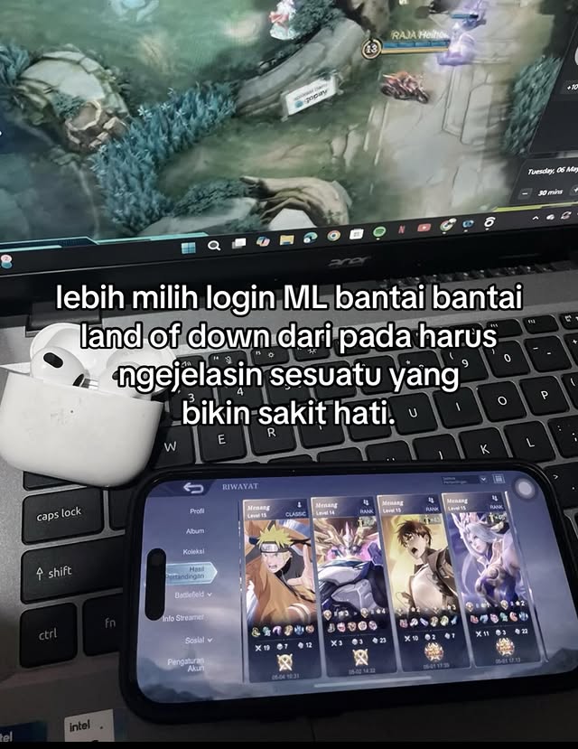 Instagram post by @mlbb_potah for Mobile Legends: Bang Bang. Caption reads: Wkwk #MLBBNEXTCREATOR @realmobilelegendsid @....