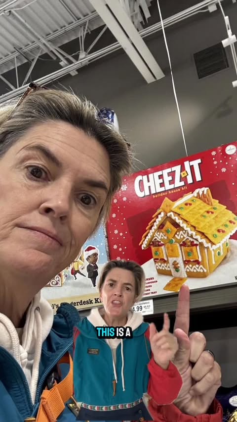 Instagram post by @mschanggifted for Cheez-It. Caption reads: [...] fun and silly Christmas things @publix....