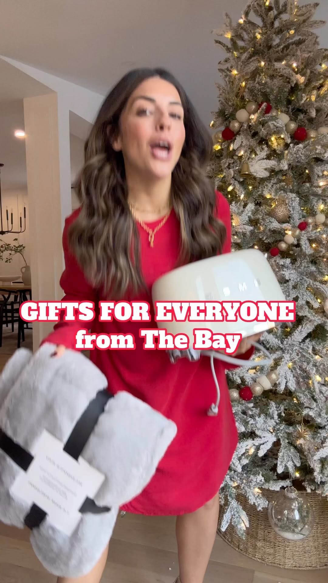 Instagram post by @vanessaa.giuliani for The Bay. Caption reads: Find the perfect gifts at @hudsonsbay with this....