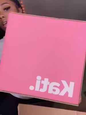 TikTok post by @armaniraven for Kati Beauty NYC. Caption reads: [...] #fyp #haul #shopping #makeup @Kati Beauty....