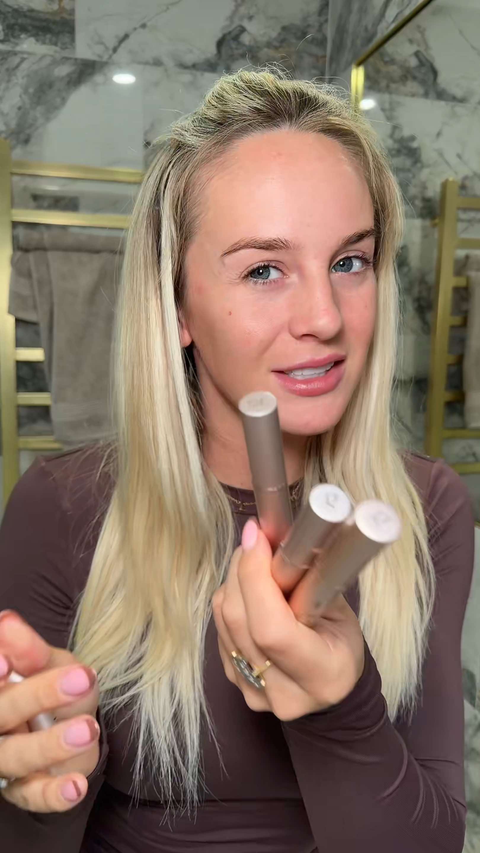 TikTok post by @georgiacoggings for Glow For It. Caption reads: [...] not to buy a single lash serum from @GLOW....
