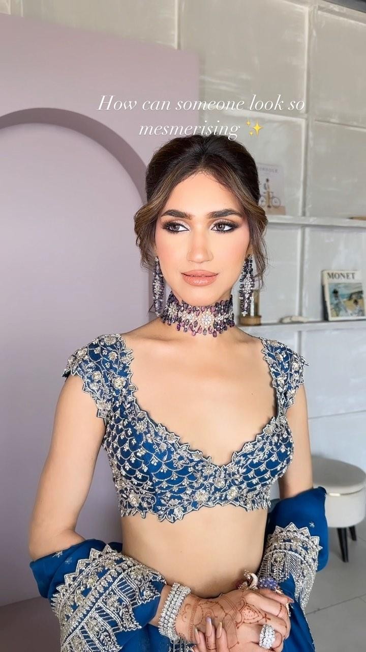 Instagram post by @makeoversbysmily for The Wedding Brigade. Caption reads: [...] #bridesofinstagram - @theweddingbrigade....