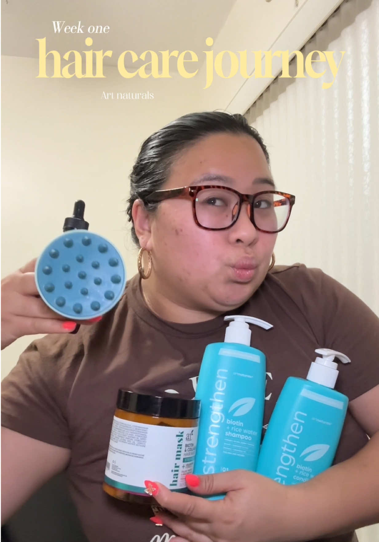 TikTok post by @absterr7 for artnaturals. Caption reads: [...] Here’s to long and natural hair!!....