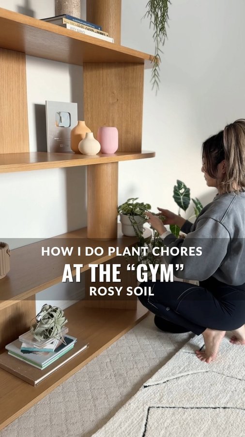 Instagram post by @ohtheplacesyoull_grow for Rosy Soil. Caption reads: Working on my fitness 🏋️‍♀️

👉Rosy Soil is a....