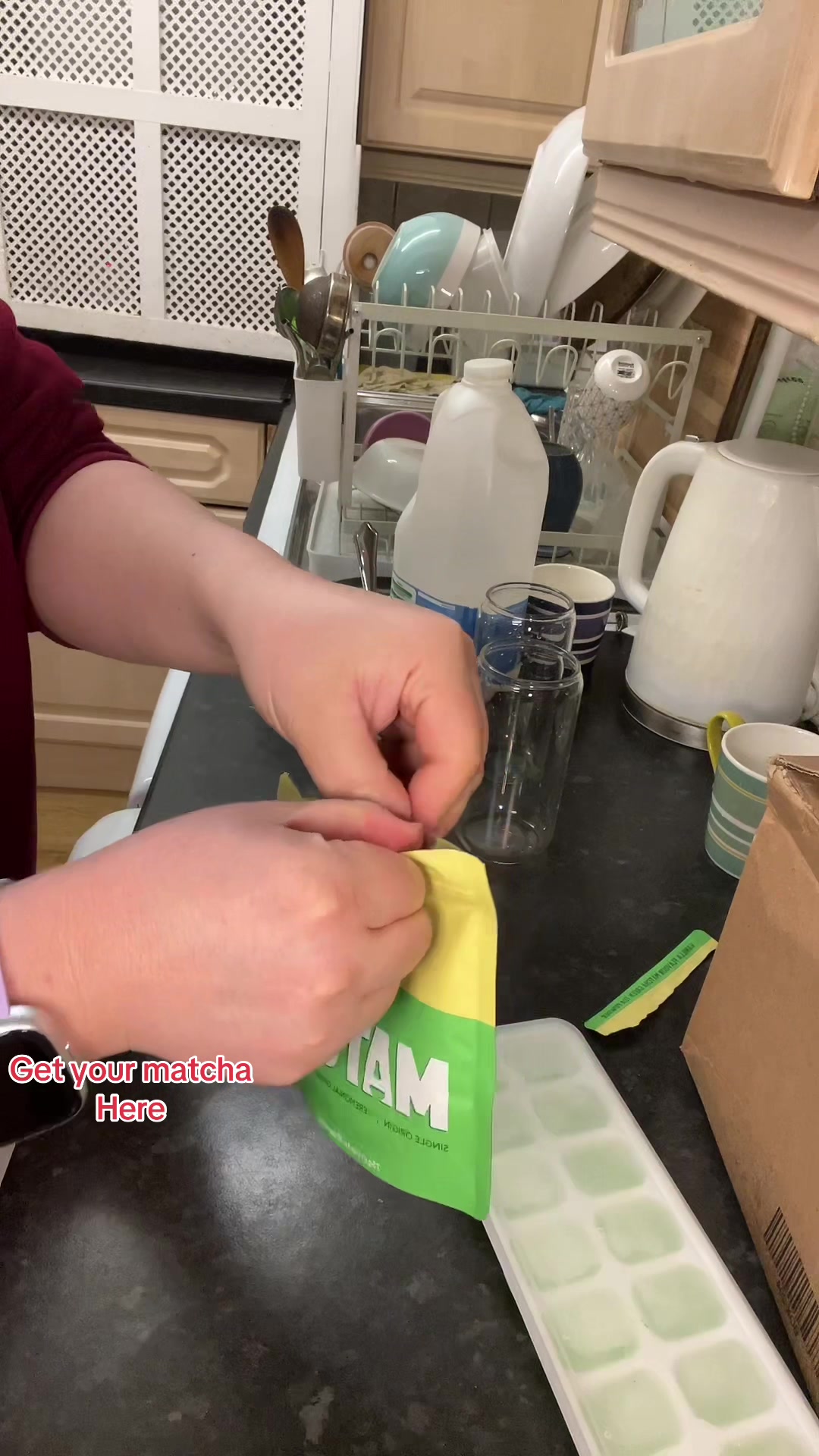 TikTok post by @sarika.tamang1 for PerfectTed. Caption reads: #matcha #matchalover #uktiktokshop #showcase....