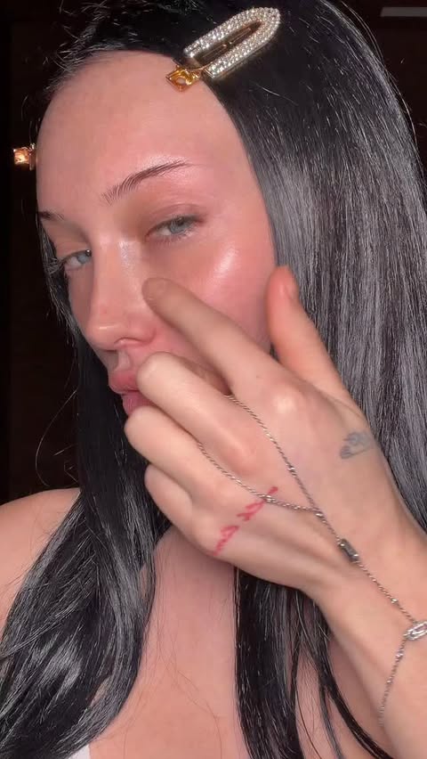 Instagram post by @meredithduxbury for Catrice Cosmetics. Caption reads: how i fake 8 hours of sleep lol 🫣....