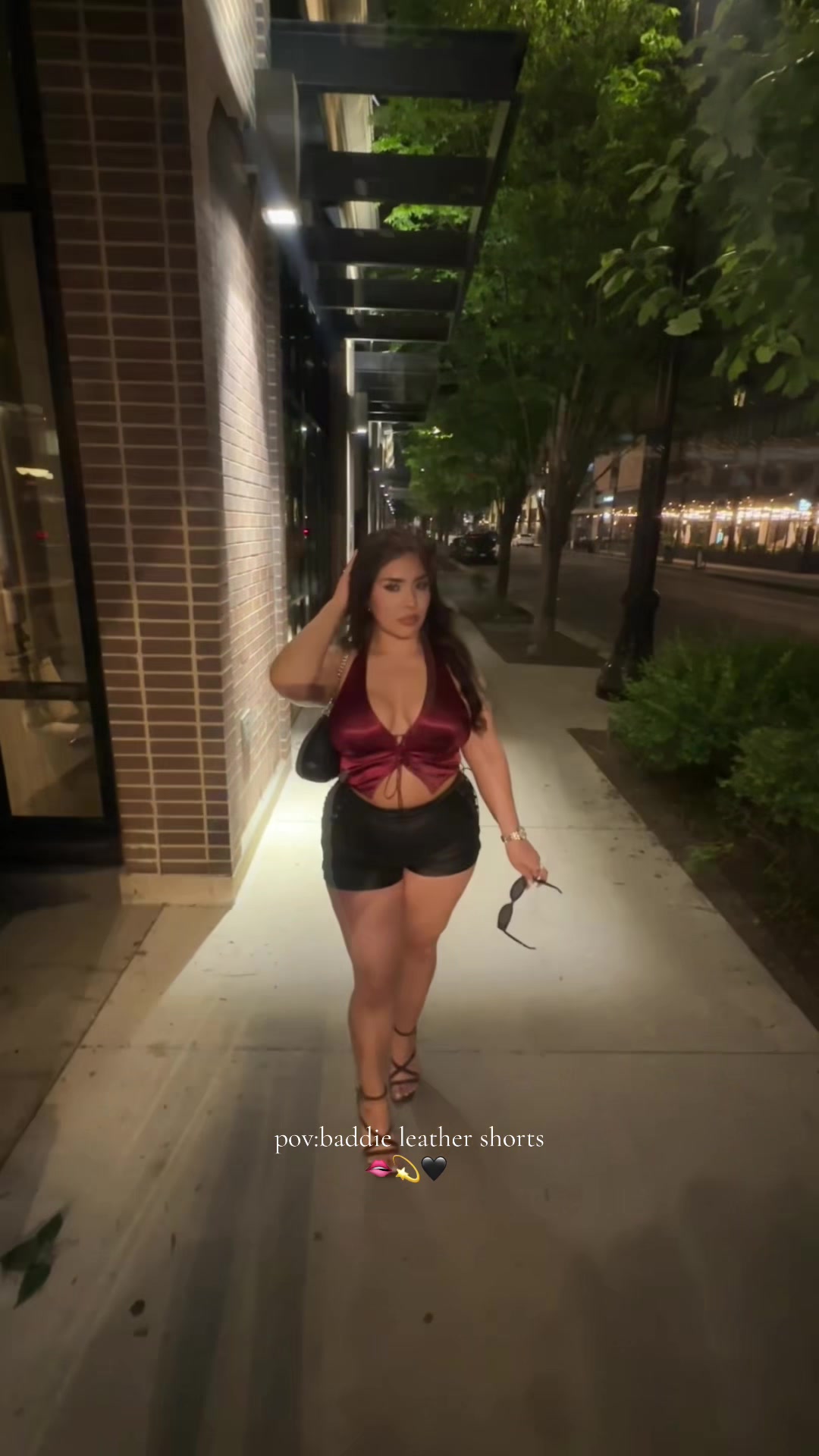 TikTok post by an influencer for Apperloth A. Caption reads: [...] #girlsnight #outfitinspo @Apperloth A.