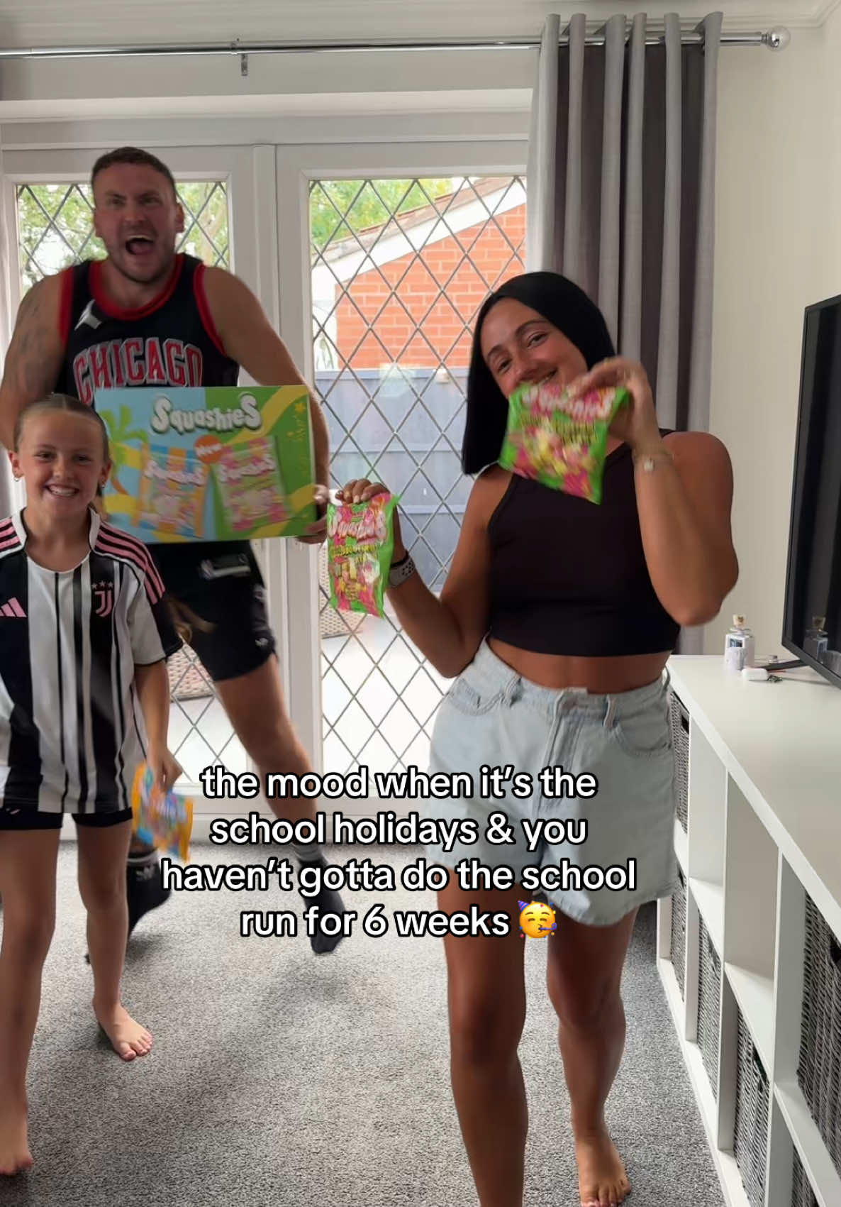 TikTok post by @thecolesofficial0 for Swizzels. Caption reads: AD I think we were all a fan of these 🤣....