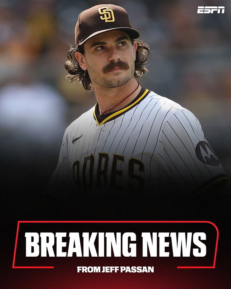 Instagram post by @jeffpassan for ESPN. Caption reads: Breaking: Right-hander Dylan Cease and the Toronto....