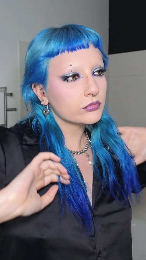 Instagram post by @nonaa_mua for Arctic Fox Hair Color. Caption reads: [...] second round of bleach Using :....