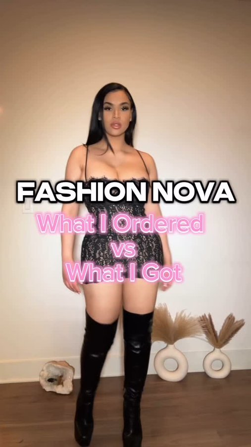 Instagram post by @sheismichaela for Fashion Nova. Caption reads: BLACK FRIDAY at @fashionnova is 50-90% off 🥰....