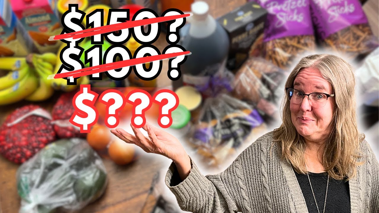 YouTube post by @UndertheMedian for Fetch. Caption reads: Grocery Haul when You Only Have $186 Left for the....