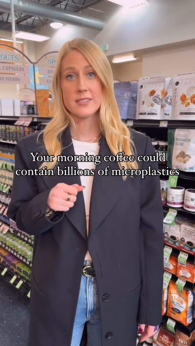 Instagram post by @realfoodology for Four Sigmatic. Caption reads: Avoid microplastics with the NEW @foursigmatic....