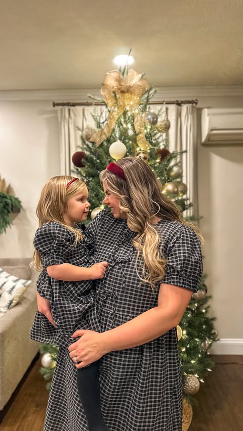 Instagram post by @marina.zimmerman for The Main Street Exchange | Gordonville PA. Caption reads: Creating mommy + me memories at Christmas will....