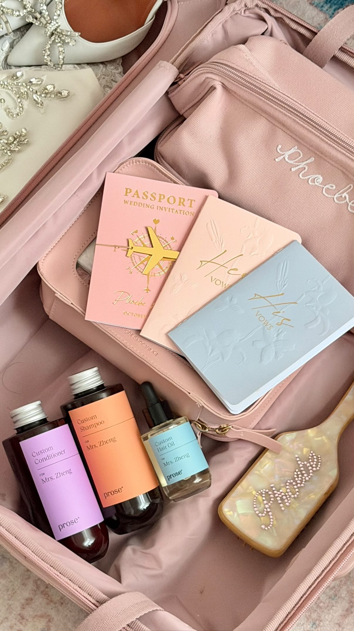 Instagram post by @phoeberreynolds for Politics and Prose. Caption reads: every step, every wash leading up to “I do” 💍
I....