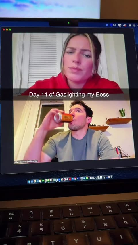 Instagram post by @briankearneyy for Athletic Brewing. Caption reads: [...] #office #ad #athleticbrewing....