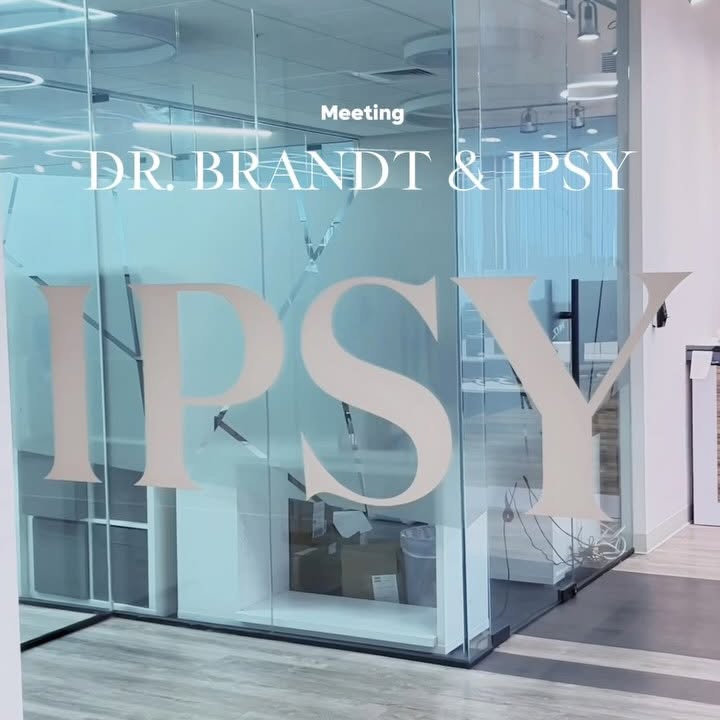 Instagram post by @drbrandtfoundation for Dr. BRANDT Skincare. Caption reads: [...] are brewing!✨🤝 #ipsy #drbrandt....