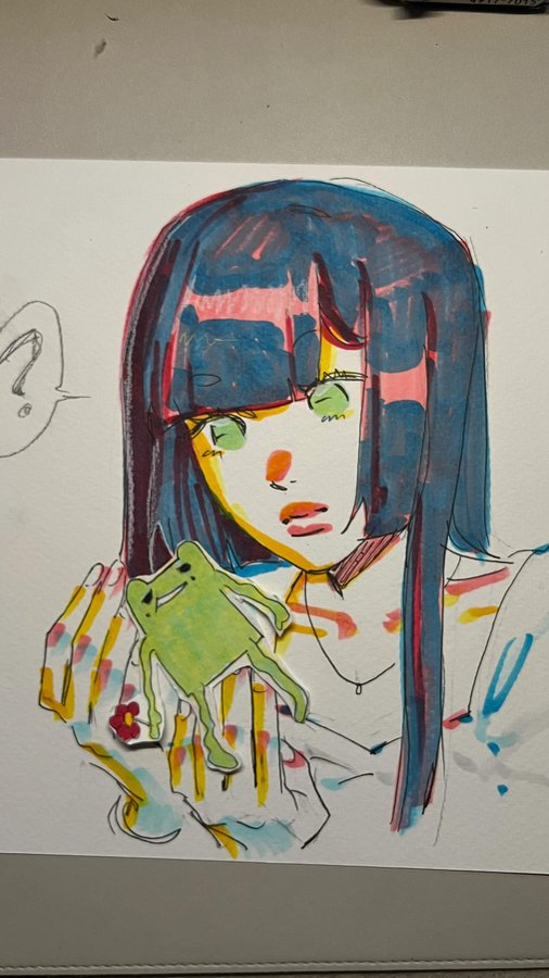 Instagram post by @einlaup for Copic. Caption reads: im sorry i forgot to turn off my hdr… copic....