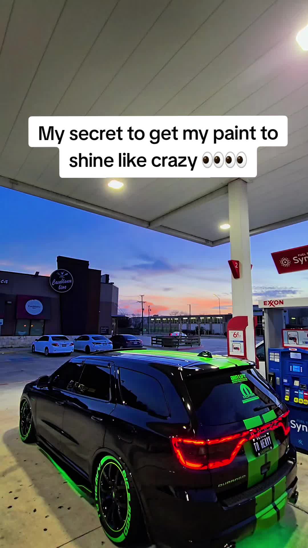 TikTok post by @2heavyrt for Blackline Car Care. Caption reads: If you like to go the extra mile with keeping your....