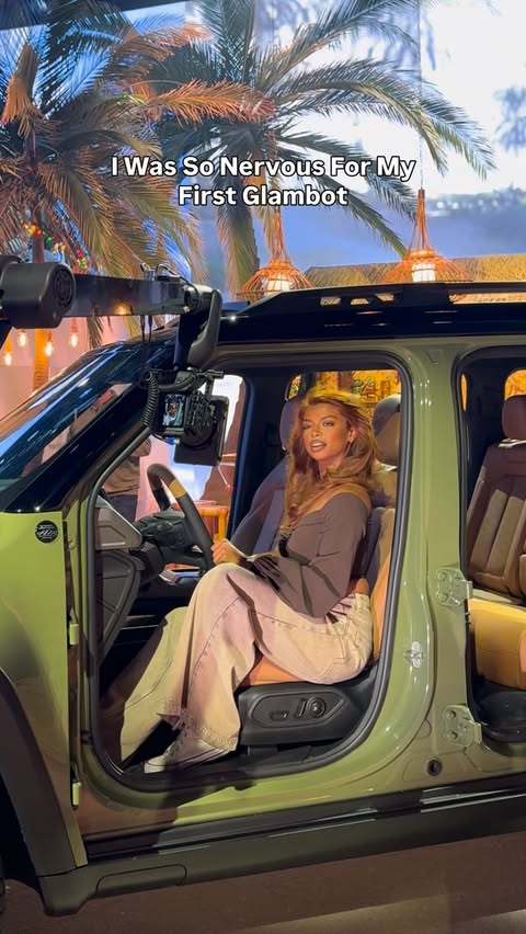 Instagram post by @casjerome for Jeep. Caption reads: [...] I was so nervous for my first Glambot....