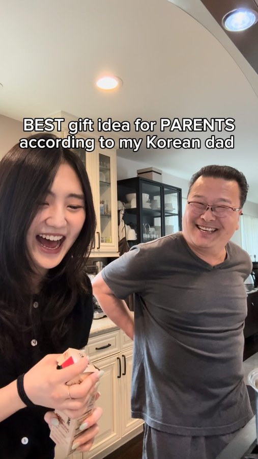 Instagram post by @serena72lee for Jungkwan Jang. Caption reads: [...] Mother’s Day now 🤣😅 #explorepage....