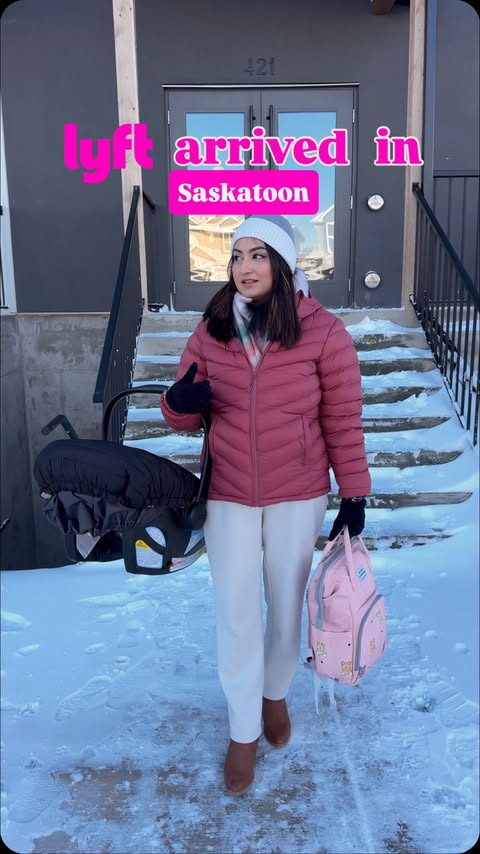 Instagram post by @desifiedcanadian for Lyft. Caption reads: [...] day runs on timing, not luck 🤍 With @lyft....