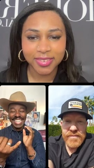 Instagram post by @jasonbacke for MODERN SALON. Caption reads: We get the scoop on @tedgibson & @jasonbacke’s....