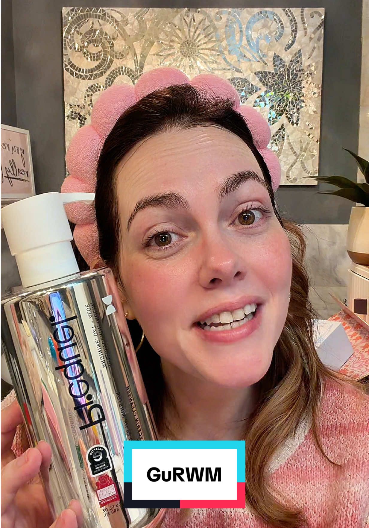 TikTok post by @pandanamonium for Prequel Skin. Caption reads: This isn’t just a cleanser — it’s a skincare....