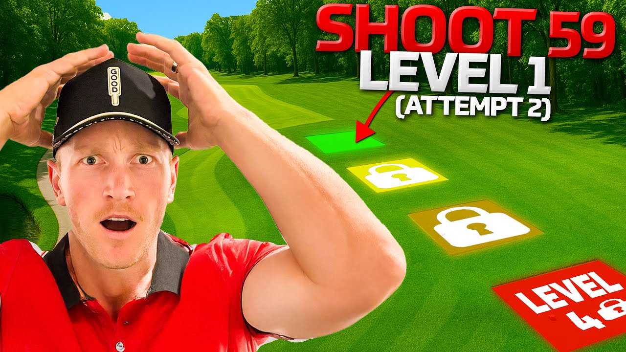 YouTube post by @braddalkegolf for Good Good Golf. Caption reads: I Broke 60!! | Chasing 59.