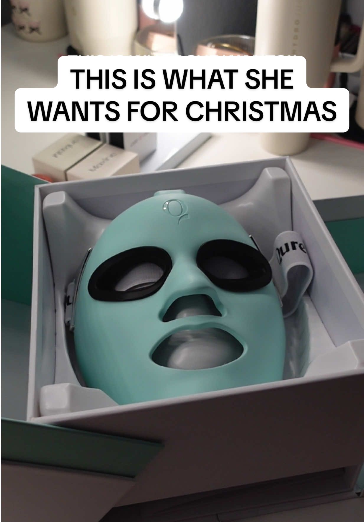 TikTok post by @thatasiangirl2000 for Qure Skincare. Caption reads: I’m in LOVE with mine 🩵 @Qure Skincare....